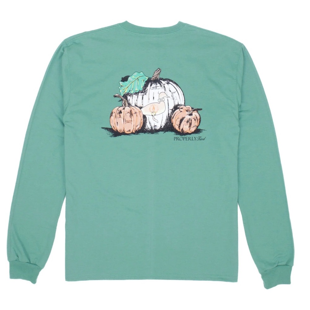Properly Tied adult medium Duck O’Lantern Long Sleeved Pima Cotton T Shirt